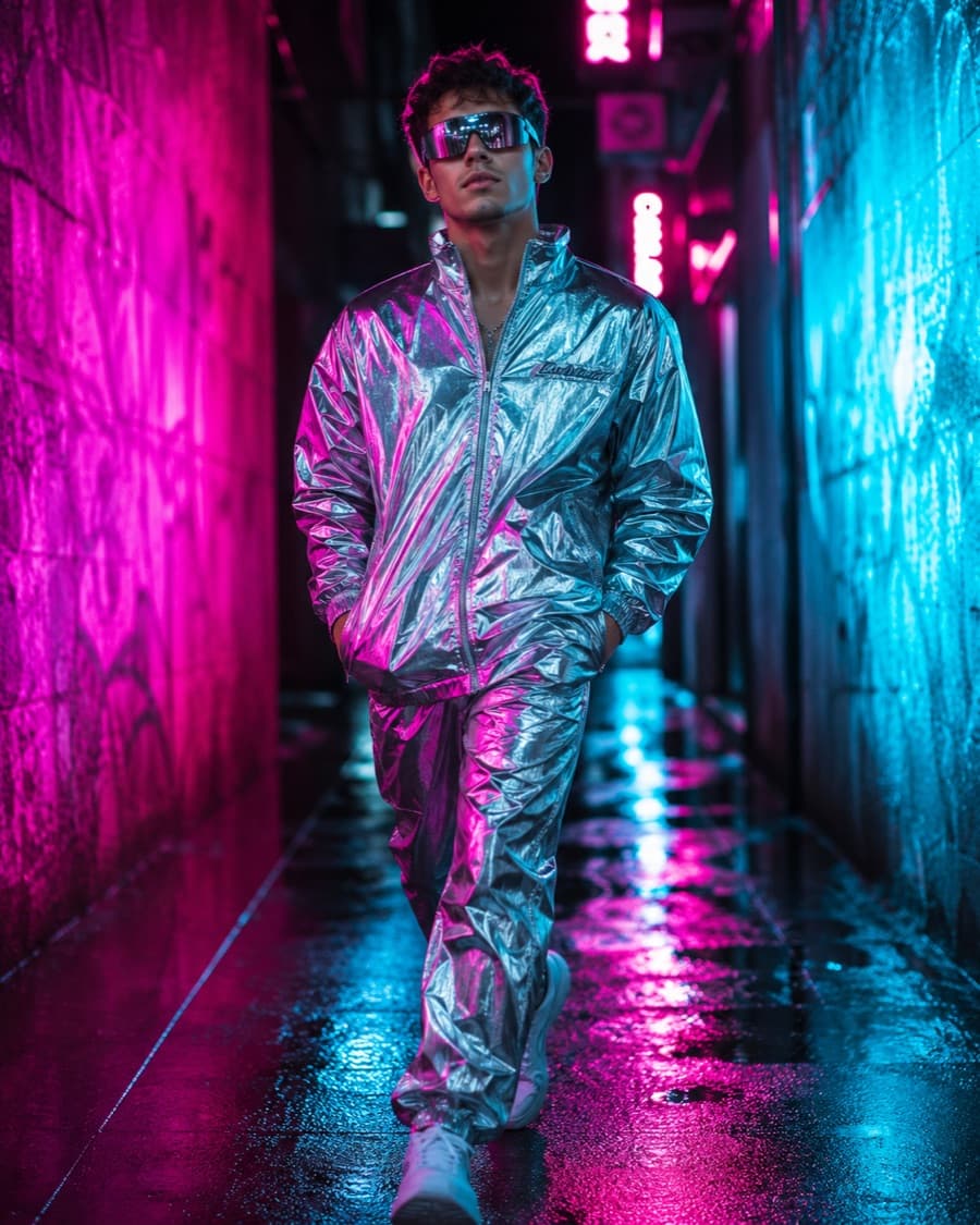 Neon hallway